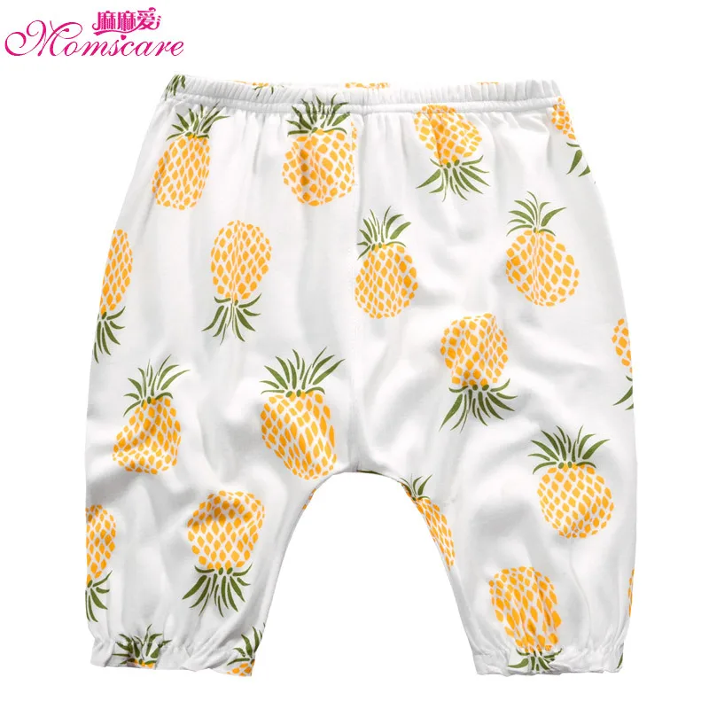 Pantalones de algod&oacute;n 100% para beb&eacute;s, ropa informal para ni&ntilde;os y ni&ntilde;as, con aire acondicionado, secci&oacute;n delgada, para verano-2