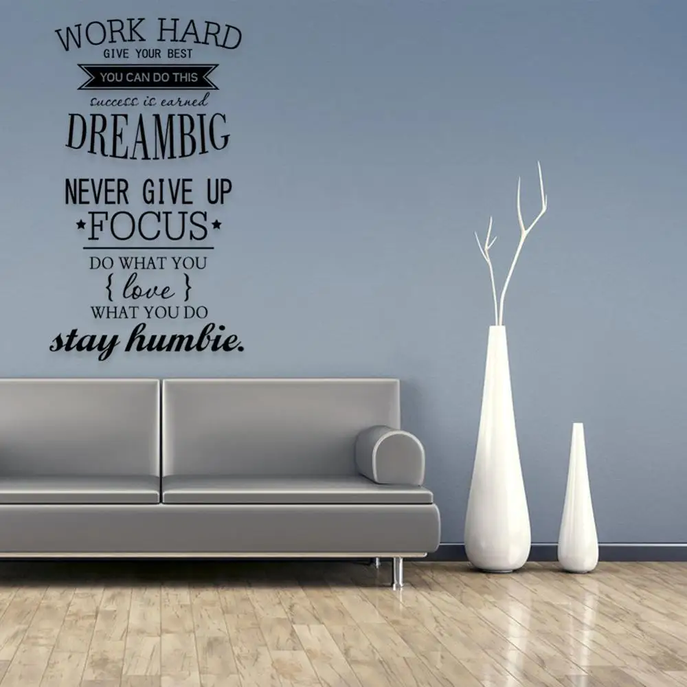 Самоклеящаяся Водонепроницаемая Наклейка на стену для работы с твердыми буквами