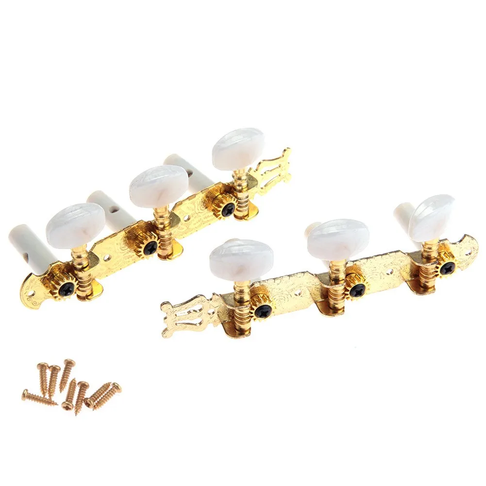 

1 Set Classical Guitar String Tuning Pegs Machine Heads Tuners Keys With 8 Screws Musical Instruments Guitar Accessories Parts