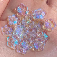 ab colors plum flower czech lampwork crystal glass spacer beads for jewelry making diy needlework bracelet hairpin 204060pcs