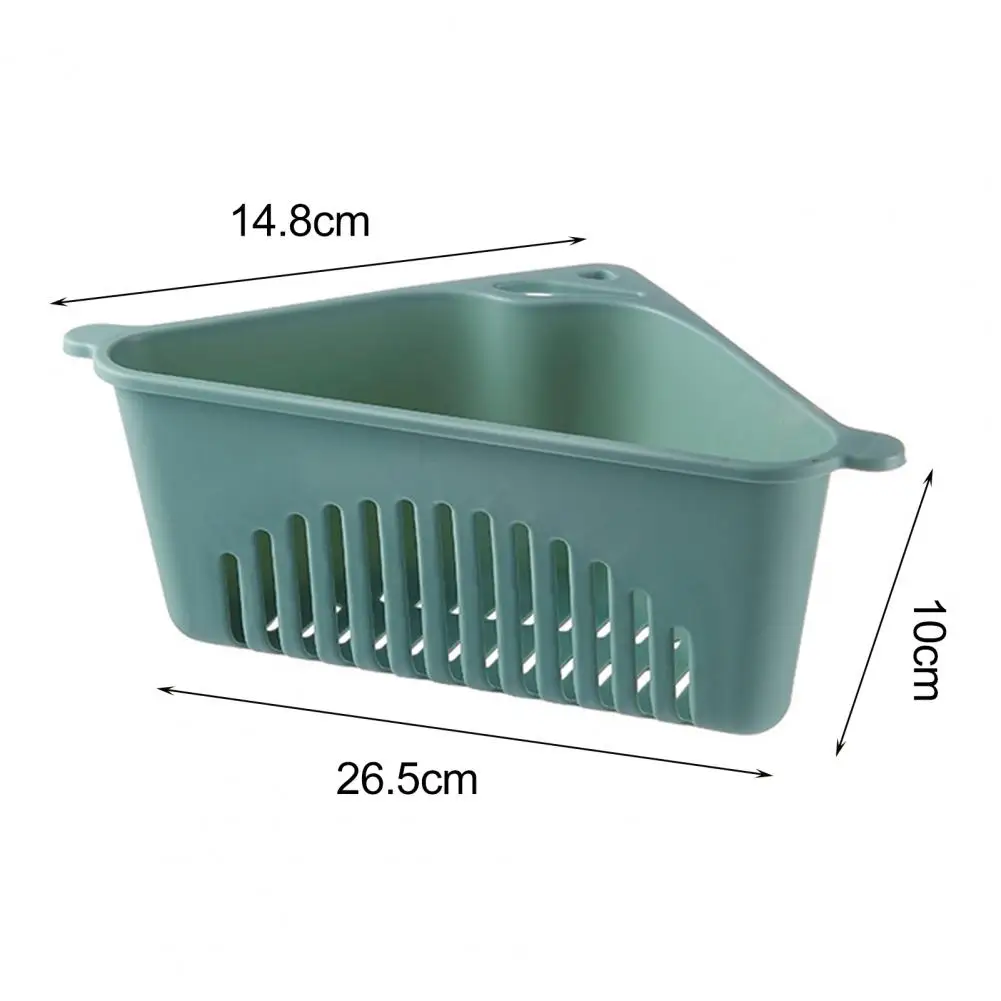 

Kitchen Sink Drain Basket Quick Drainage Multi-use PP Triangle Large Capacity Vegetable Washing Hanging Basket Waste Filter Rack