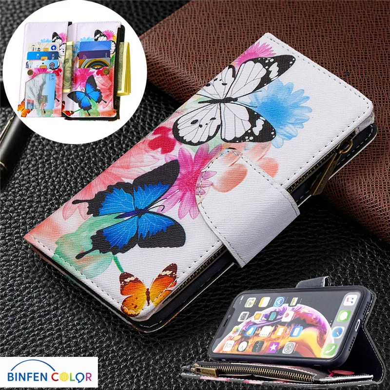 Модный кожаный чехол кошелек с откидной крышкой для iPhone XR X XS 11 Pro Max SE 2020 7 8 6 6S Plus