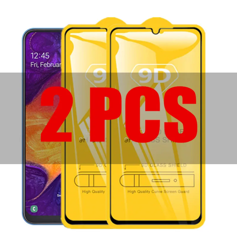 

2Pcs 9D Glass For Samsung Galaxy A50 A30S A50S Protective Glass for Samsung A50 A 50 SM-A505FN/DS A 50 A30S Screen Protector