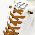 Эластичные шнурки для кроссовок, простые, без завязывания, с металлической пряжкой, быстрая безопасность, плоская обувь, для детей и взрослых, для ленивых