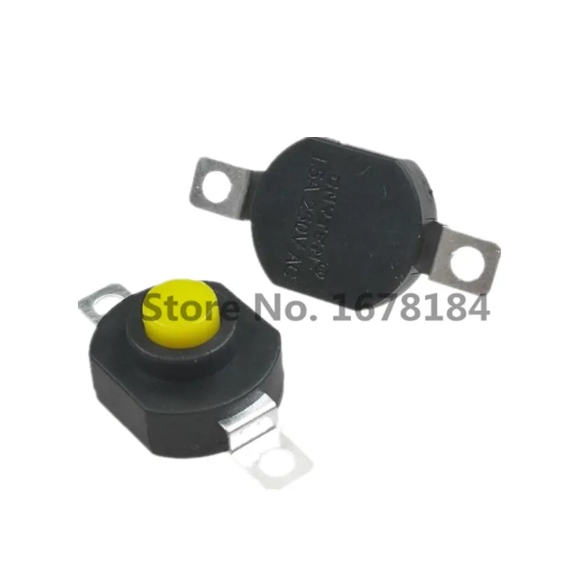 10 шт. 2-контактный горизонтальный кнопочный переключатель фонарика 1412-KD