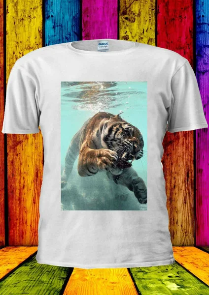 

Great Tiger Swimming Tumblr Blogger T-shirt 1563