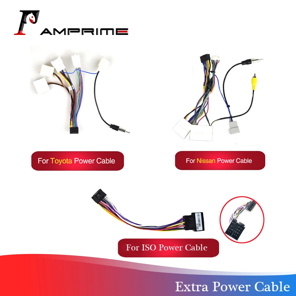 AMPrime Android радио автомобильные аксессуары провода жгут проводов адаптер разъем