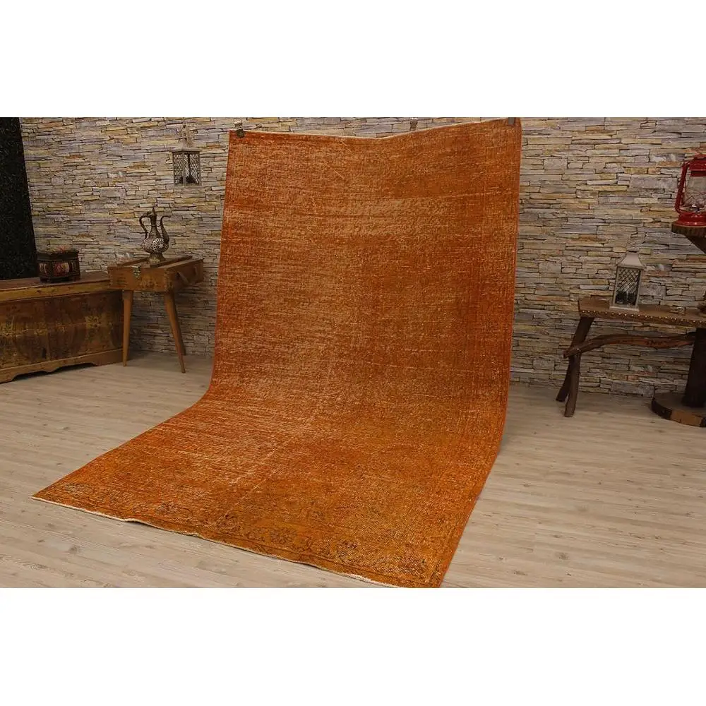 

2412-Unique-Perfect Turkish Traditional floral design Real handmade Wool Rug, Unique Area Rug Livingroom Bedroom Kitchen Rug,