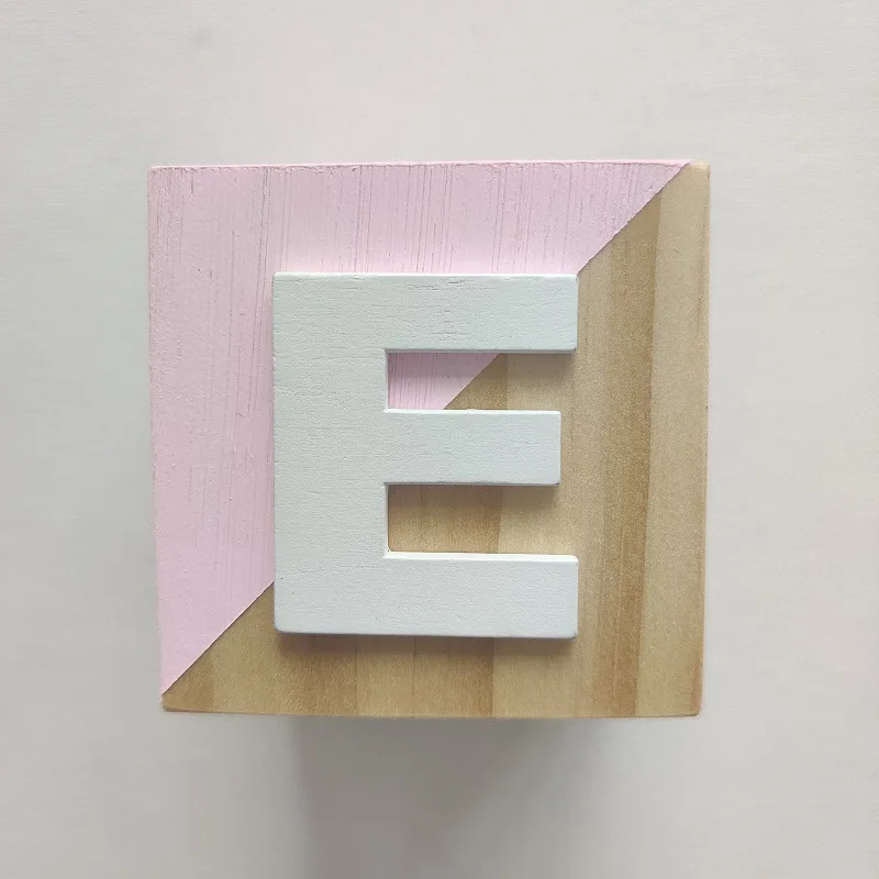 26 букв твердой древесины блока детская комната игрушки украшения кубиков с