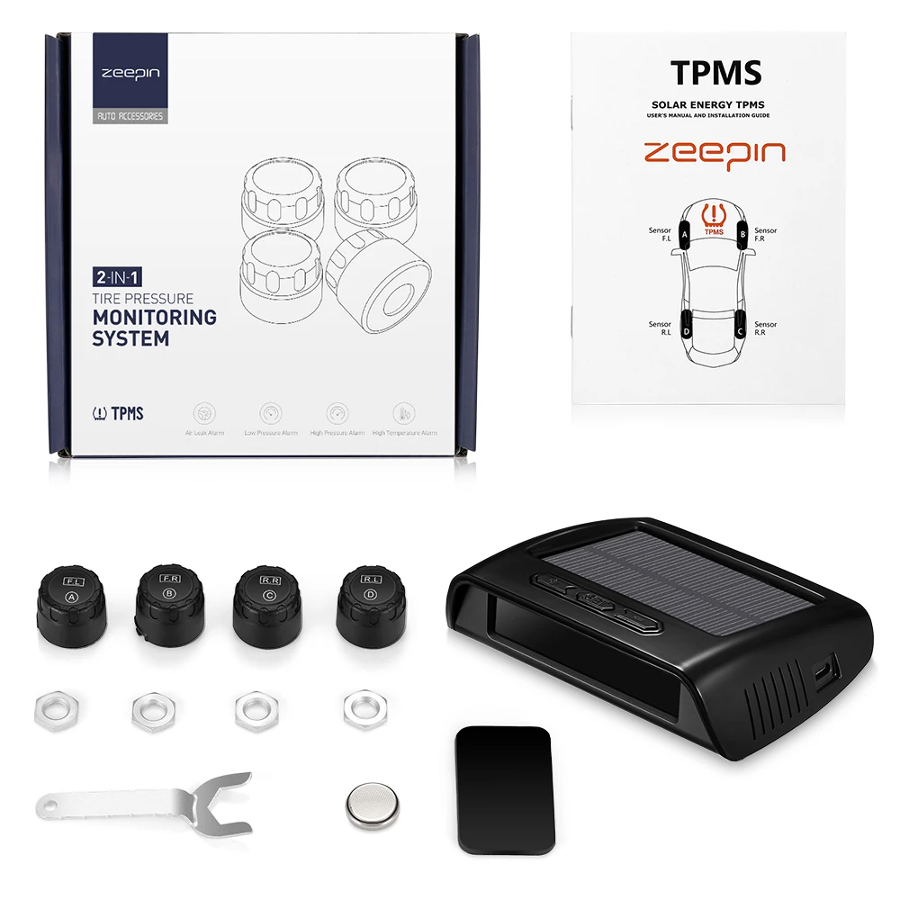 ZEEPIN C200 система контроля давления в шинах Солнечная TPMS универсальный тестер