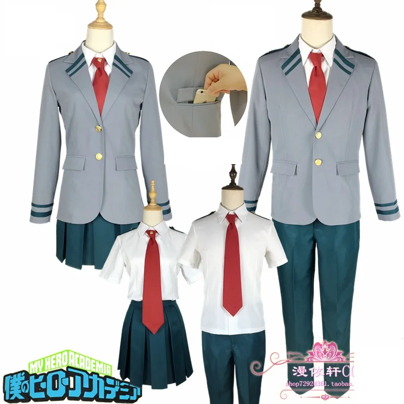 

Унисекс Японские Аниме Косплей костюмы Boku no Hero Академия мидория Izuku OCHACO URARAKA школьная форма наборы