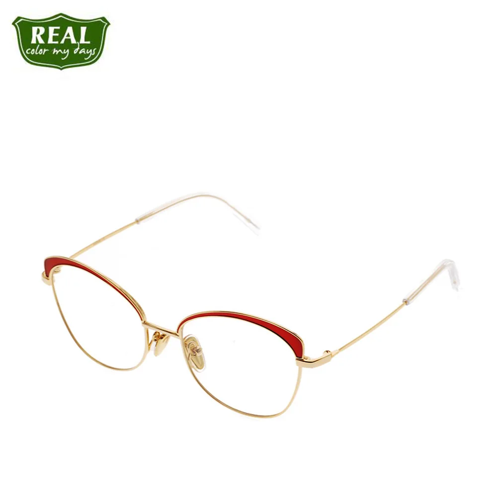 Винтажные очки в оправе кошачий глаз с металлической оправой для