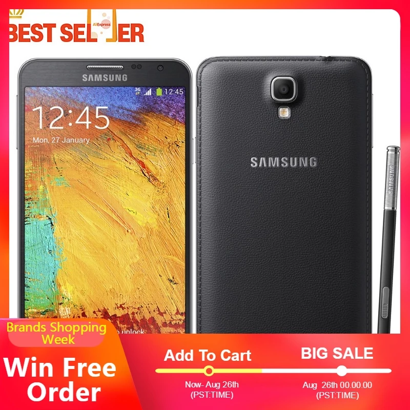 Разблокированный Мобильный телефон samsung Galaxy Note 3 4G LTE Android 5 7 дюймов N9005 1920x1080 13 МП 16
