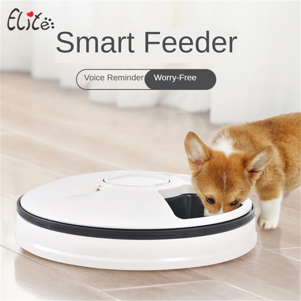 

Pet Bowl Smart Timed Feeder Six-hole Cat Foodware Dog Quantitative Feeder Pet Alone Diet Balanced Nutrition Pet Feeding Supplies