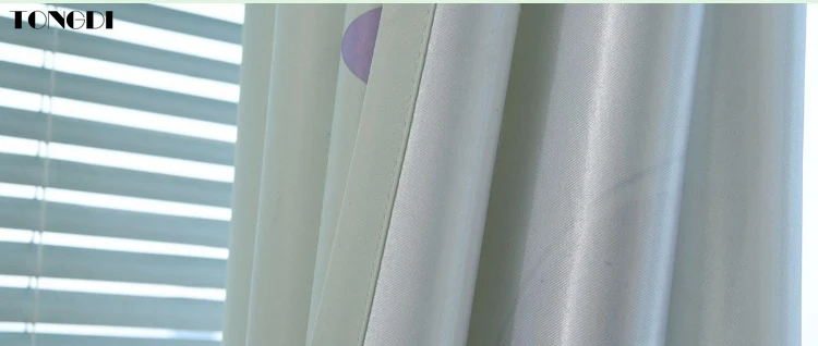 Светонепроницаемые занавески TONGDI с принтом милого мультяшного кота украшение в