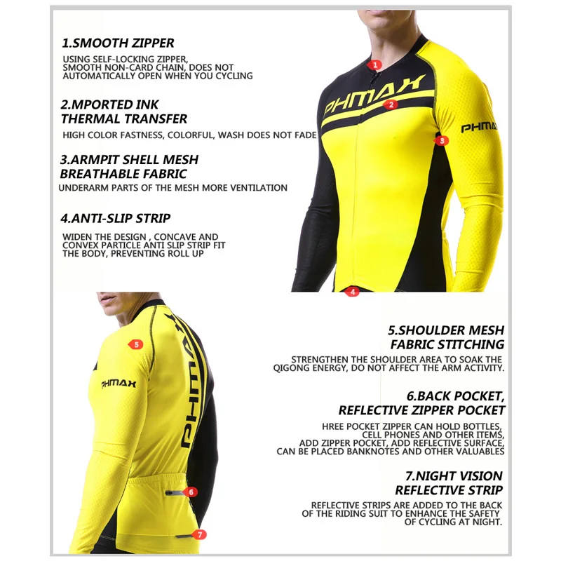 Веломайка PHMAX с длинным рукавом дышащая Спортивная одежда для горных велосипедов