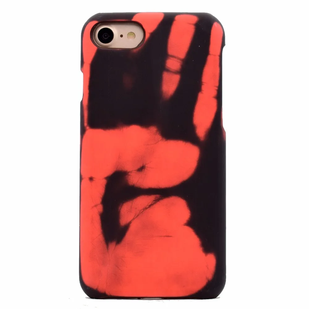 Fashional Thermal Sensor Case for iphone 8 7 6 6S Plus Heat Induction phone case fundas X cover | Мобильные телефоны и