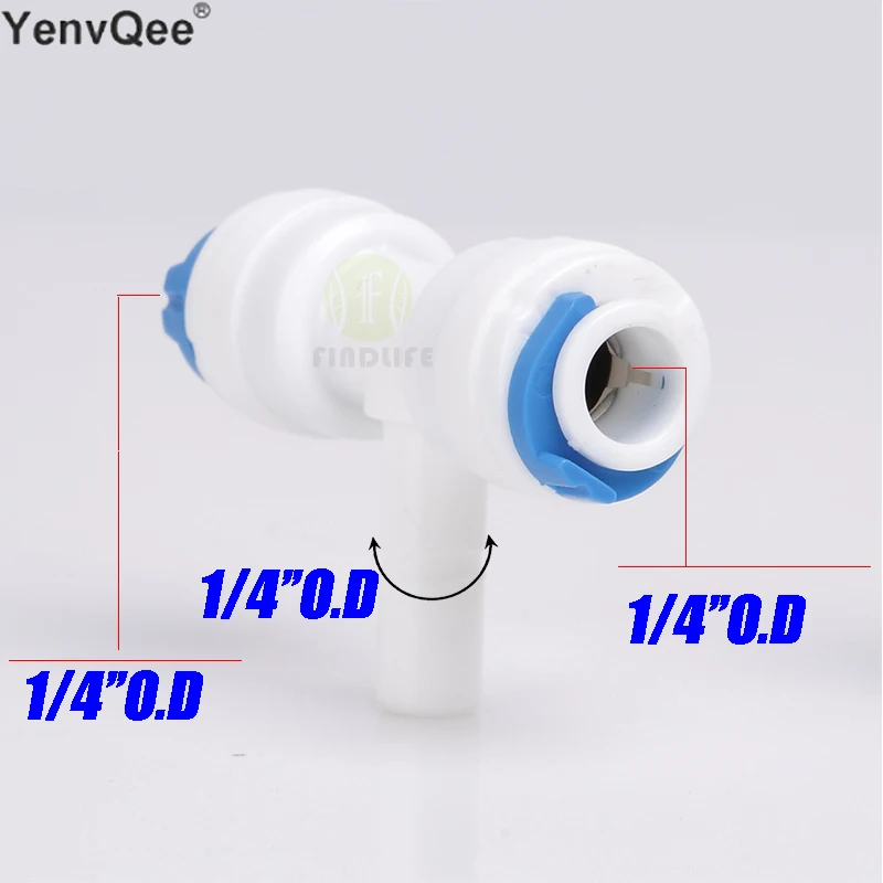 Детали для фильтра воды 5 шт. трубка с наружным диаметром 1/4 дюйма фитинги
