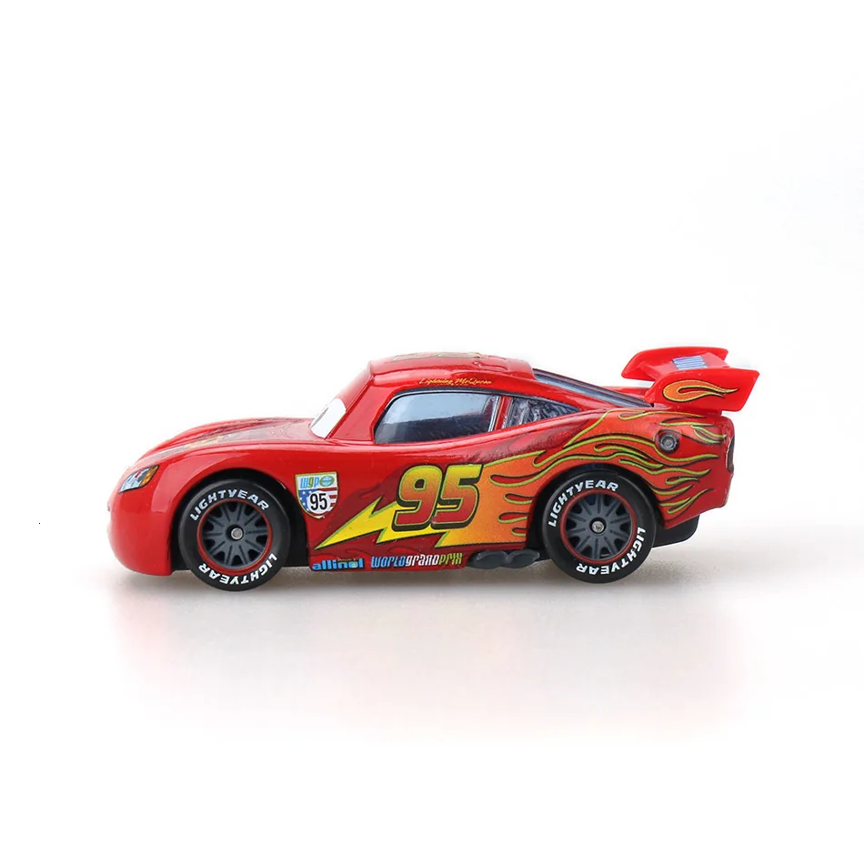 Disney Pixar Cars 2 3 Lightning 40 стиль Mcqueen Mater Jackson Storm Ramirez 1:55 литой автомобиль металлический сплав мальчик детские игрушки подарок