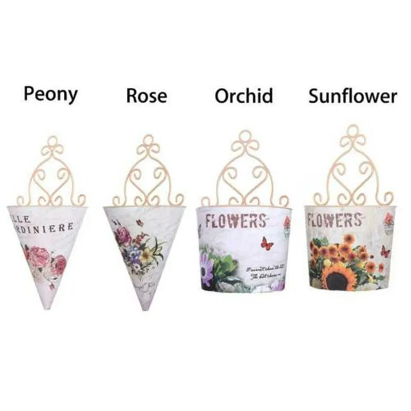 Романтический пластиковый цветочный горшок для растений садовый забор