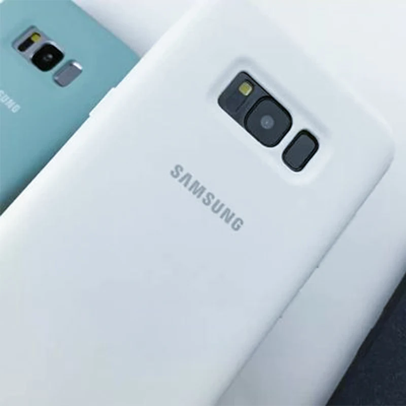Оригинальный силиконовый чехол для samsung Galaxy S8/S9/S10 Plus шелковистый мягкий