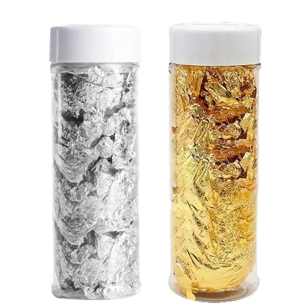 

2g Edible Cookie Drink Food Dessert Cake Ice Cream Decoration Gilding Dining Safety Cake Gold Foil Silver Foil Paper Decoration