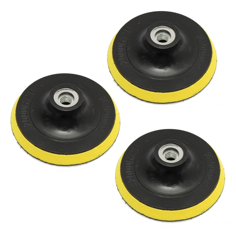 

6Pcs 100mm Polisher Bonnet Pad Angle Grinder Wheel Polishing Sand Paper Disc