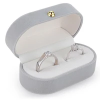 velvet silk pair ring box wedding ring box single ring box wedding proposal farewell jewelry box