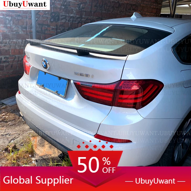 

For BMW 5 Series GT F07 Carbon Fiber Rear Trunk Lid Car Spoiler Ducktail Lip Wings 2010-2017 Rear Wing HM Style