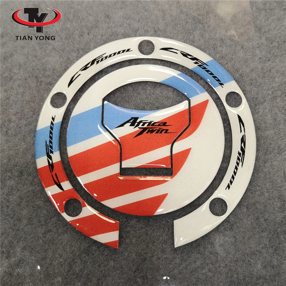 

2 Colors Motorcycle TANK PROTECTOR Gas Cap Pad Filler Protector For Fit HONDA Africa Twin CRF1000L Sticker Decal White black