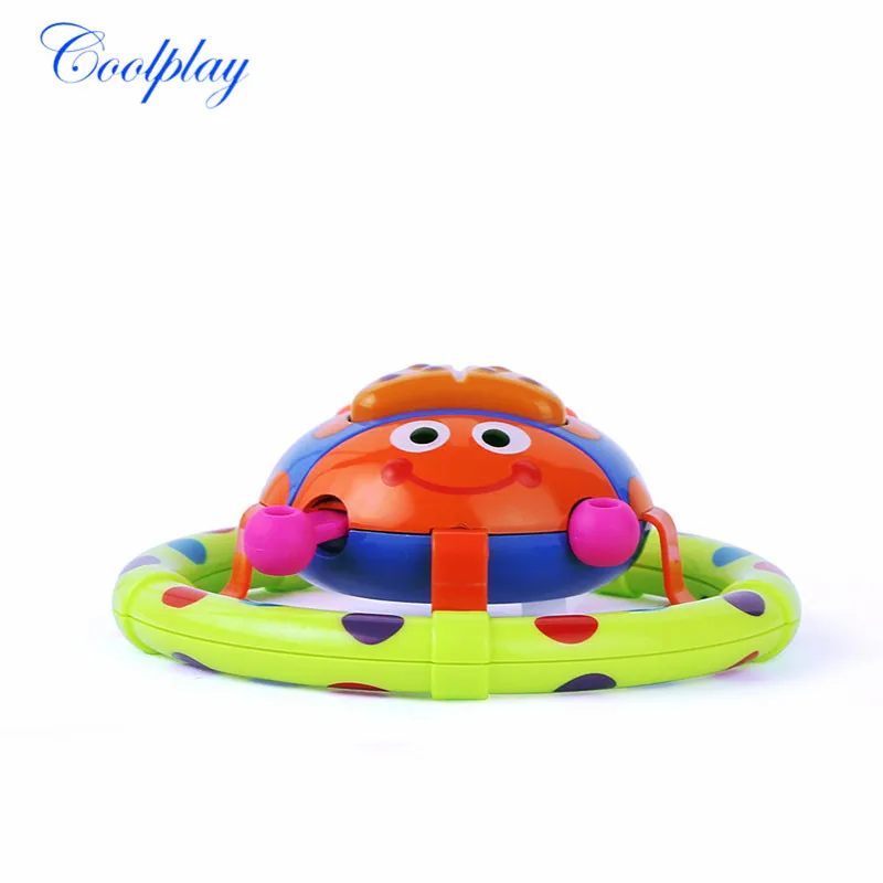 Милые детские игрушки со звуком светильник музыкальная божья коровка