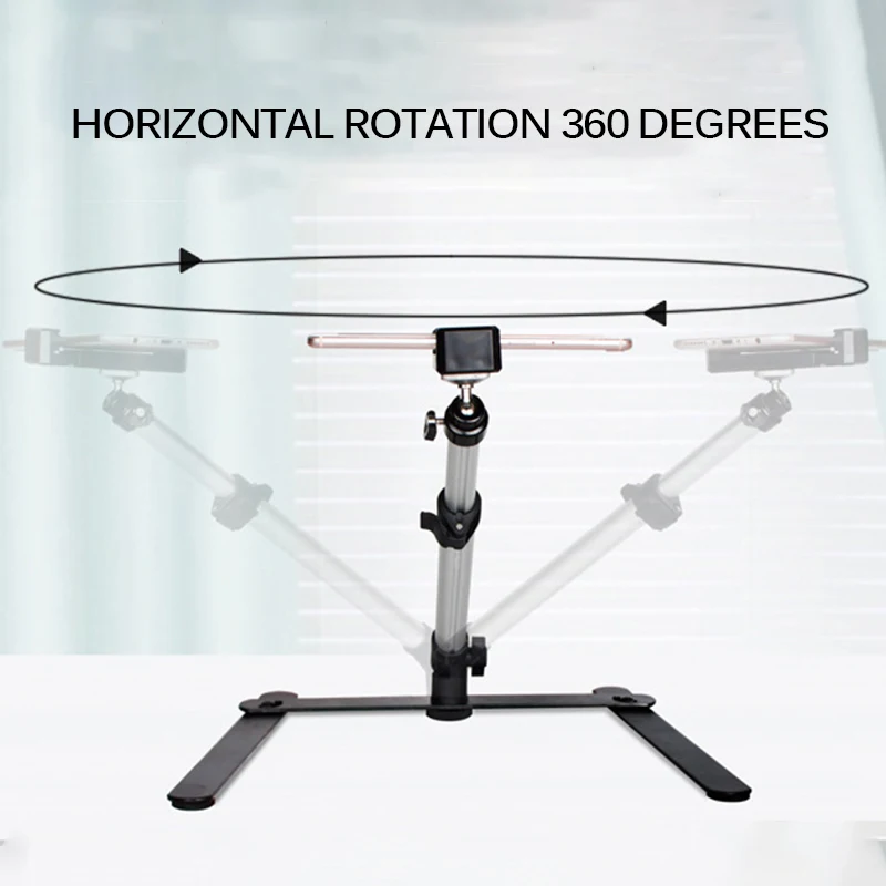 

Desktop Phone Holder Bluetooth Mini Monopod + Phone Clip Desktop Phone Real-Time Photography Aluminum Alloy And Video Recording