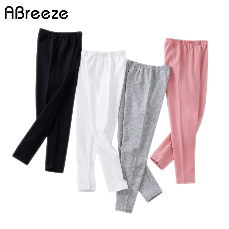 

New Spring Autumn Classic Children Pants Casual Cotton Baby Leggings Girls 2T 5T 10T Solid Color Baby Girl Legging Tights
