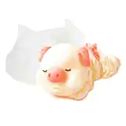 Еда, 3D Силиконовая маленькая свинка, мусс, торт, шоколад, фотоэлемент, торт, кондитерские формы, украшения, глиняный торт