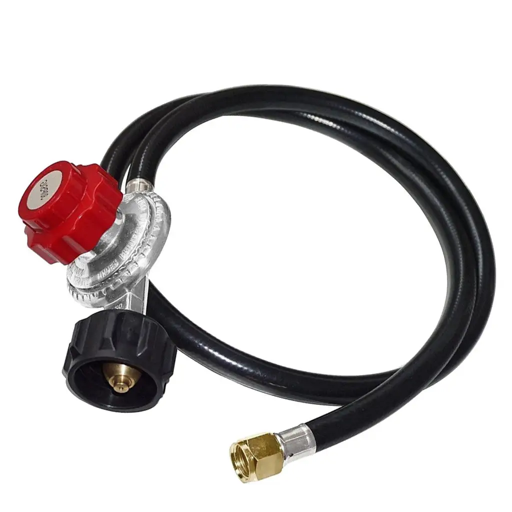 

High Pressure Propane Regulator, 0-30 PSI, Adjustable Propane Tank Regulator with 4ft Hose