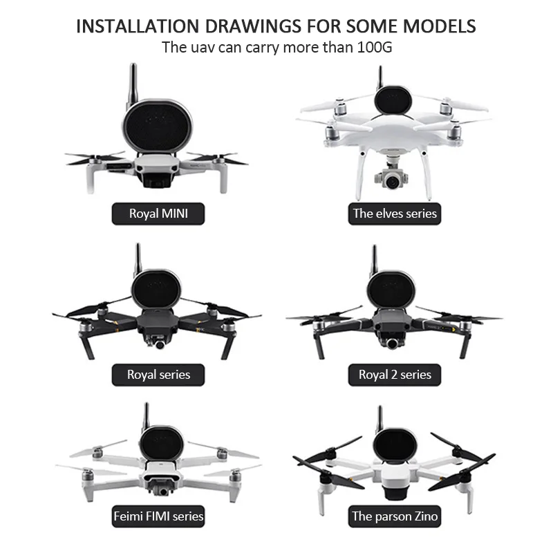 

UAV Loudspeaker High Altitude Loudspeaker Antenna With Loudspeaker 1200m Control Distance Suitable For UAVs