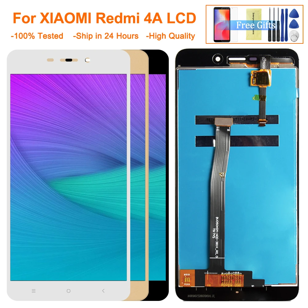 100% тест 5 0 &quotЖК дисплей для XIAOMI Redmi 4A ЖК сенсорный экран дигитайзер Замена