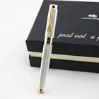 1 шт.лот JINHAO шариковая ручка 1200 Canetas серебряные ручки Золотой зажим Бизнес Исполнительный быстрое письмо Ручка люкс ручка 14*1,4 см