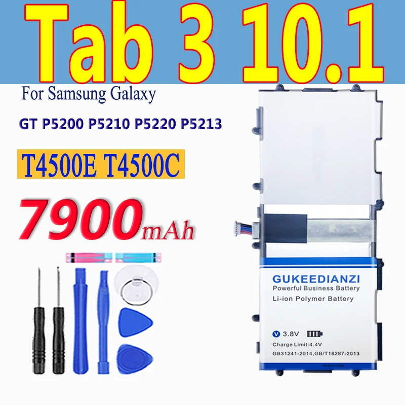 GUKEEDIANZI планшет батарея T4500E защитная плёнка для Samsung Galaxy Tab 3 10 1 P5200 P5210 GT-P5200 GT-P5210 7900