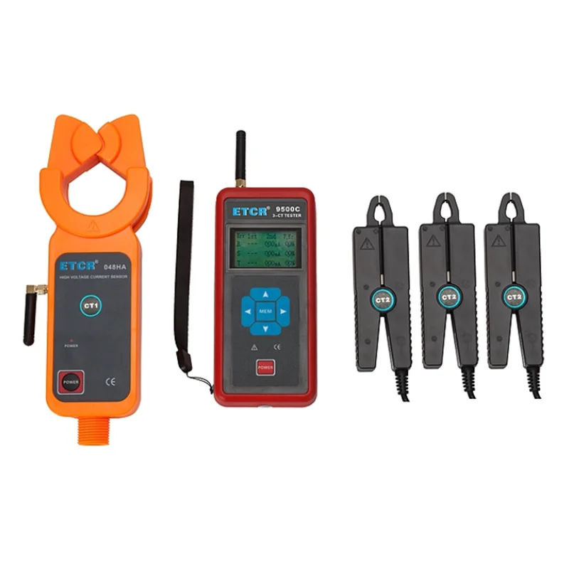 

ETCR 9500C Three-Channel Wireless HV Transformation Ratio Tester Applicable to the Current Detection,Inspection Station,etc.