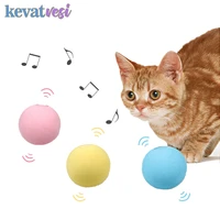 1pc pet cat toy ball funny cat toy smart touch sounding toy interactive kitten cat training toy with catnip pet supplies 3 color