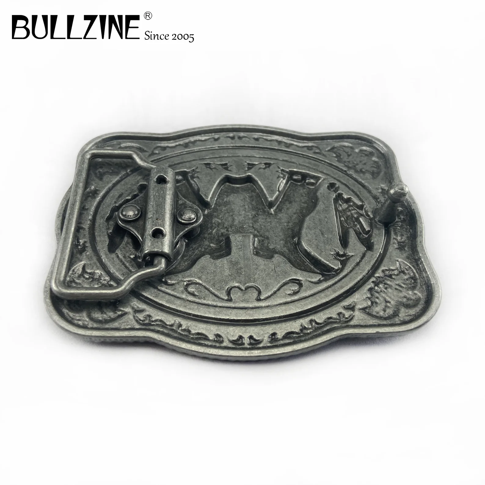 В Bullzine ковбойские сапоги пряжки ремня с оловянной отделкой FP-03393 подходит для