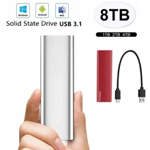 1TB/2TB/4TB/8TB External Solid State Drive for Desktop Mobile Phone Laptop Computer USB3.1 Mobile Hard Drive