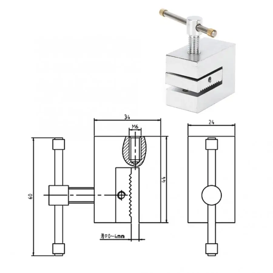 Прямой зажим с одним зубцом приспособление из нержавеющей стали нажимным