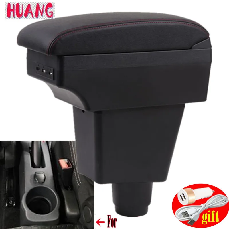 For Renault Logan Armrest Sandero 2 2018 Car box Interior special Retrofit Center Storage USB interfac |