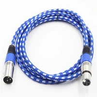 xlr cable male to female 3pin aux audio cord foilbraided shielded for microphone mixer amplifi sound speaker extension cable 2m