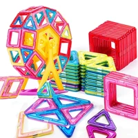 10 168pcs diy magnetic designer magnetic construction building blocks set magnet tiles educational toys for children gift