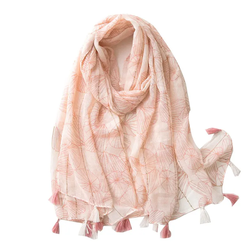 

2021 Women Fashion Floral Tassel Viscose Shawl Scarf Lady High Quality Wrap Pashmina Stole Bufanda Hijab Bandana Ladies Scarves