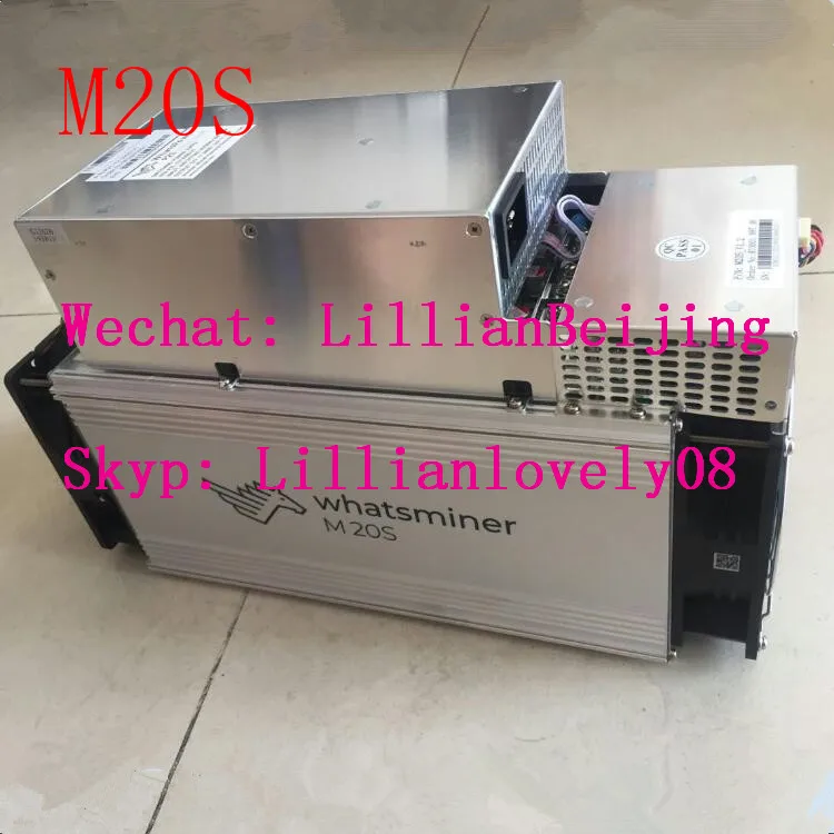 Майнер биткоинов WhatsMiner M20S б/у 65T ASIC Sha256 с блоком питания|Блок-чейн/майнер| |