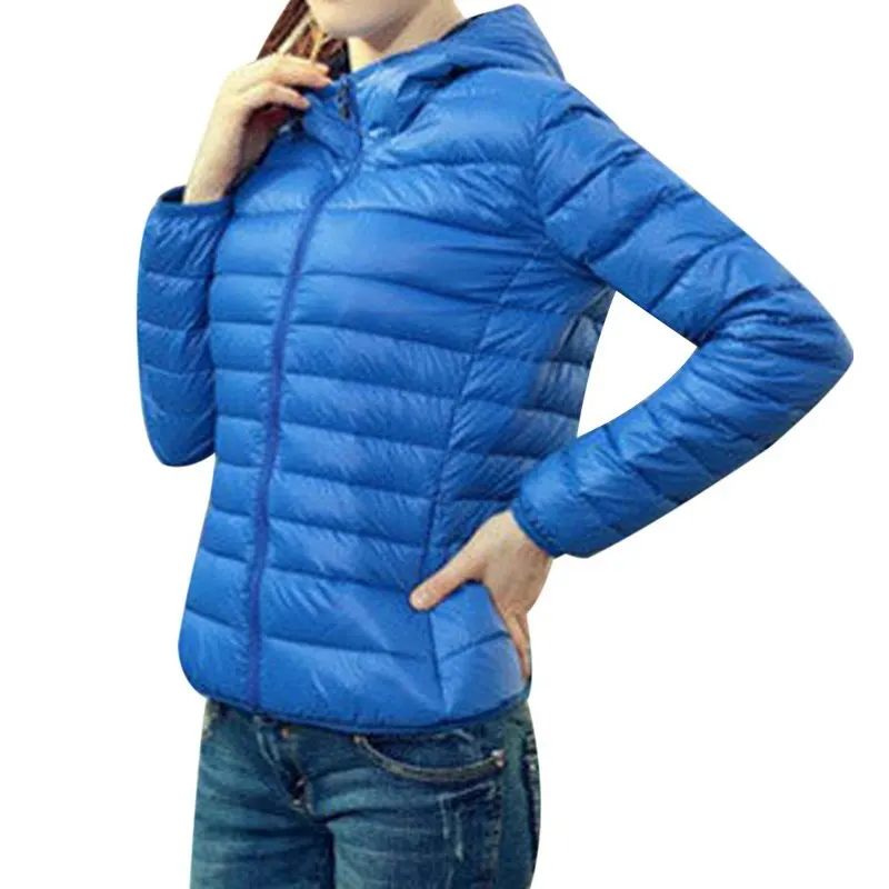 

New Fashion Hoodies Winter Jacket Women Classic Slim Autumn Coat Women Casual Warm Puffer Jacket Zipper Solid Manteau Femme